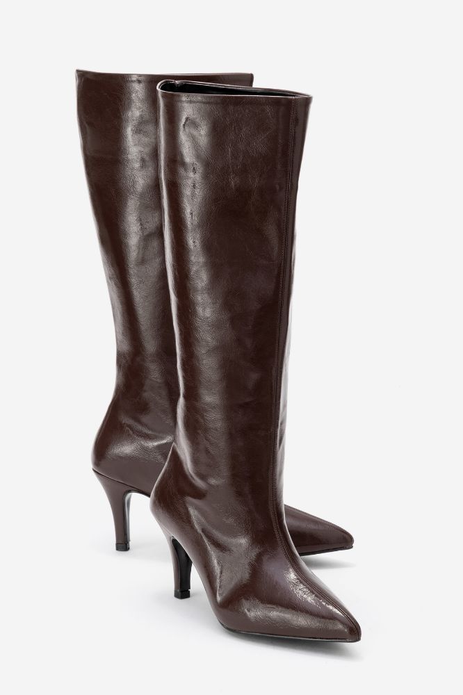 kadin-ince-topuklu-cizme-KAHVE KIRISIK-ERC800-0101812_0